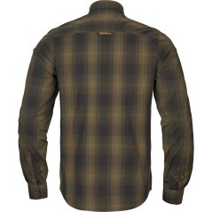 HÄRKILA - Akkan košile pánská Willow green-Shadow brown