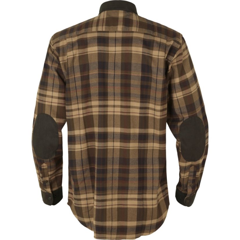 HÄRKILA  - Pajala košile pánská Beige W/Brown