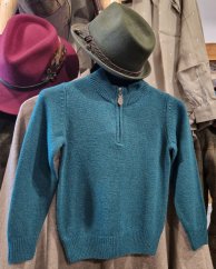 ALAN PAINE - Rookeland Inset svetr se zipem dětský Kerry Hill