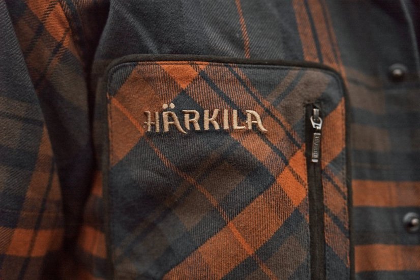 HÄRKILA - Pajala flanelová košile pánská Bombay brown