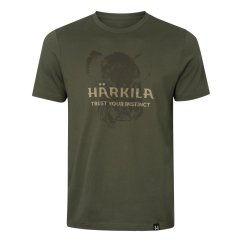 HÄRKILA - Wildboar Logo triko pánské Forest night