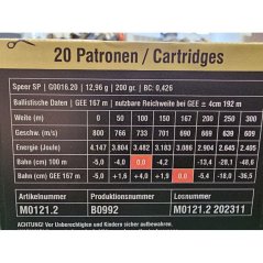SAX .338 Federal Speer SP Hot-Core12,96g/200gr