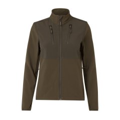 HÄRKILA - Scandinavian softshell bunda dámská Willow green-Shadow brown
