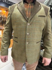 FORESTER - ELIOT sako vlněné společenské pánské kostka zelená