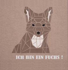 HUBERTUS - triko liška "Ich bin ein Fuchs" dětské Beige