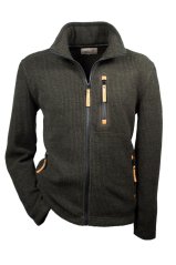HUBERTUS - nadměrná funkční fleece pletená mikina pánská Oliv 10823662