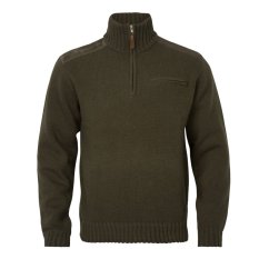 HÄRKILA - Annaboda WSP pletený half zip svetr pánský Willow green