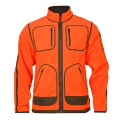 HÄRKILA  - Kamko Blaze fleece oboustranná bunda pánská Orange blaze-Willow green