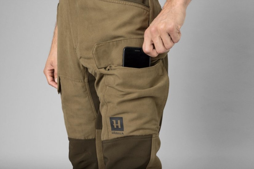 HÄRKILA  - Scandinavian kalhoty pánské Dark antique bronze-Willow green